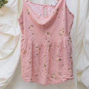Pink Floral Tank top